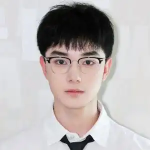 美宿男士假发男短发韩版帅气仿真发全头套式男生碎发学生头假发套