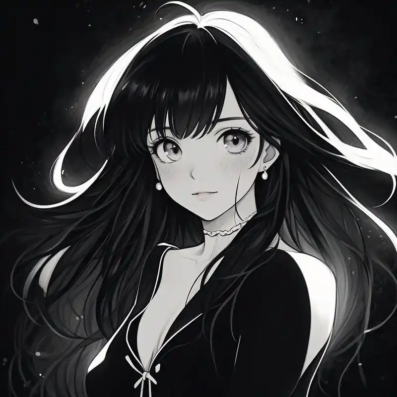 今天给大家带来一组超酷的黑色系女生头像,每一张都散发着神秘与高冷