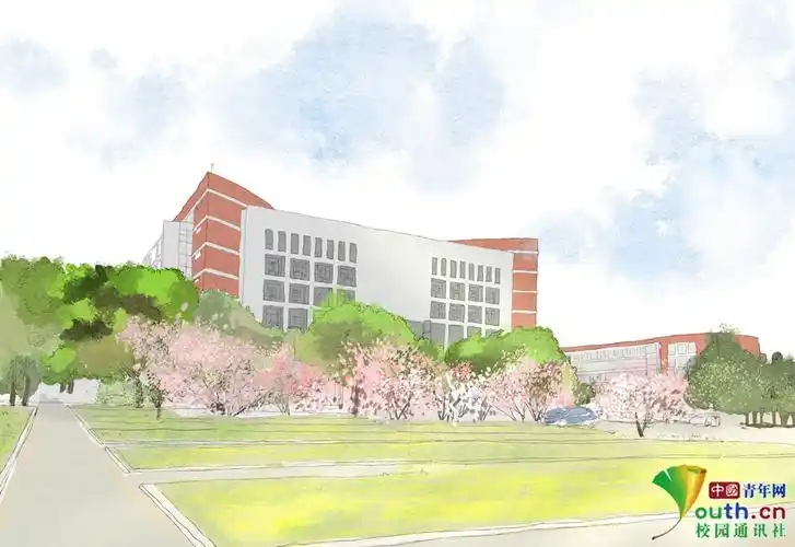 大学生手绘校园风景图引关注师生纷纷点赞