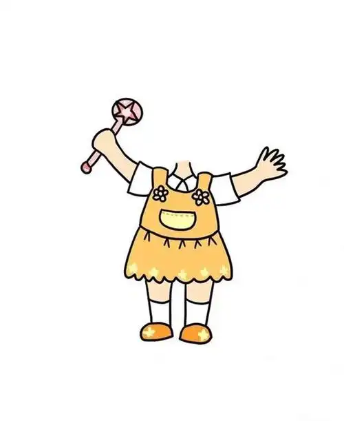 宝宝抠图素材 抠图素材 女宝宝系列卡通手绘抠图素材 幼儿园小朋友