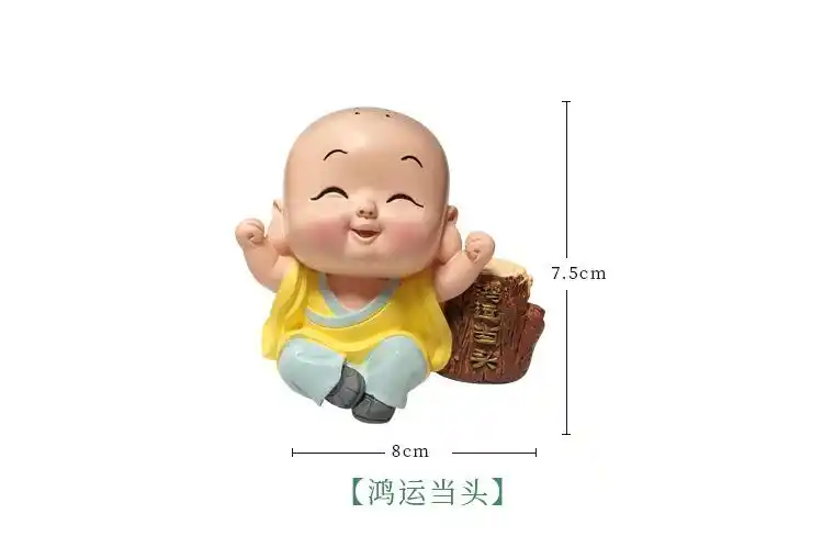 现货 茶宠礼品休闲礼物摆件树脂工艺品 禅说系列禅意小沙弥