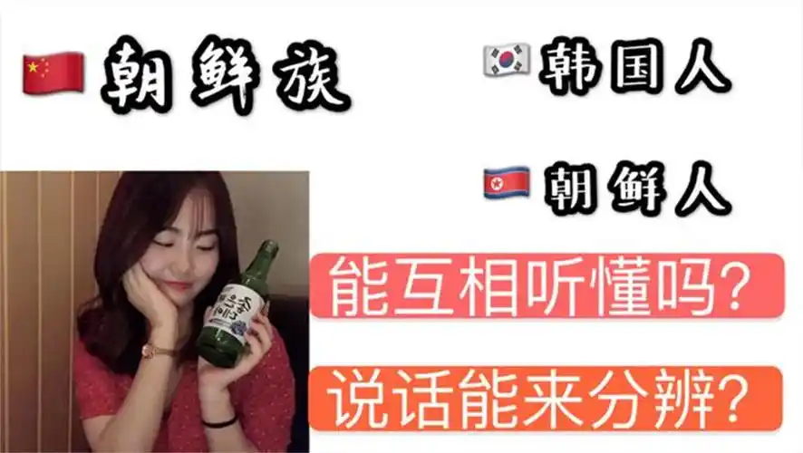 中国朝鲜族朝鲜人韩国人能互相听懂吗说话能分辨是哪里人