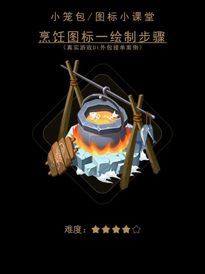 手绘烹饪图标升级设计.#图标#游戏ui#原创#绘画#设计 - 抖音