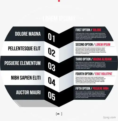 折纸目录页png素材透明免抠图片-ppt元素