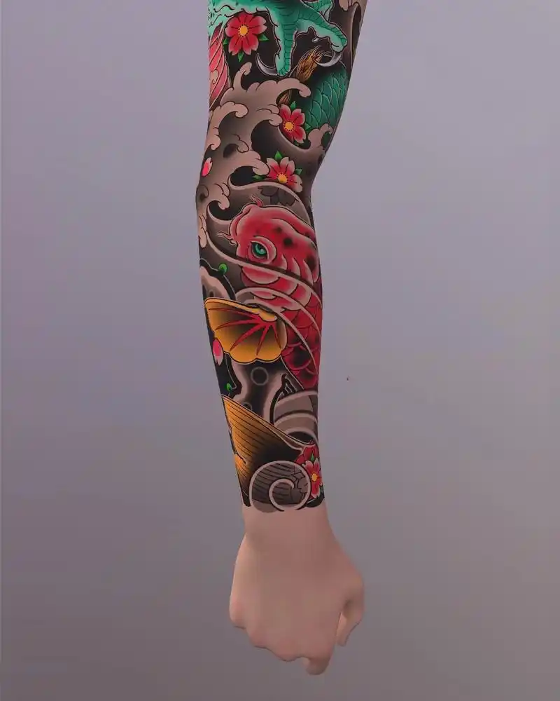 日式老传统 #纹身刺青 #花臂 #tattoo #手稿分享 - 抖音
