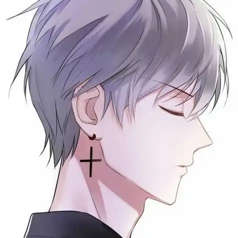 美男帅气侧脸男生动漫头像图片