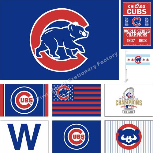 mlb 芝加哥小熊队 旗帜美国职业棒球 chicago cubs flag