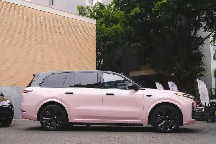 9928最抢眼的奶爸车7015理想l9改色 | 胭脂粉