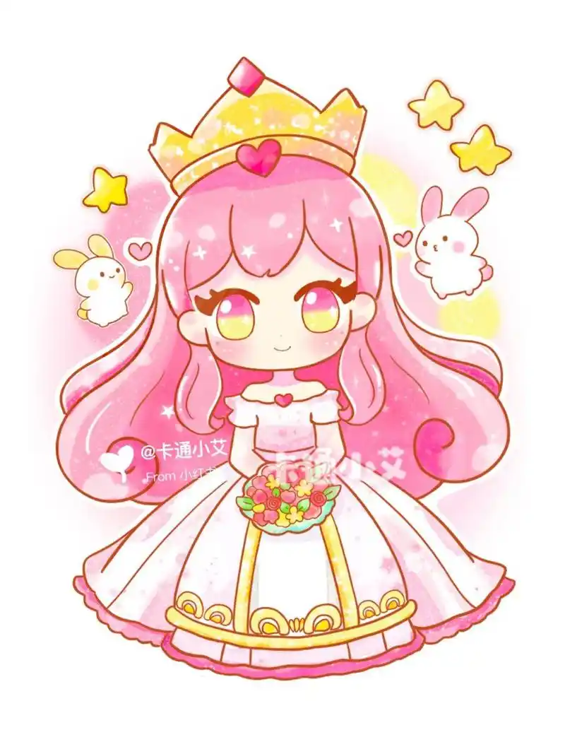 继续画后六位下一位是天蝎座公主哦[亲吻] #q版人物# #十二星座公主