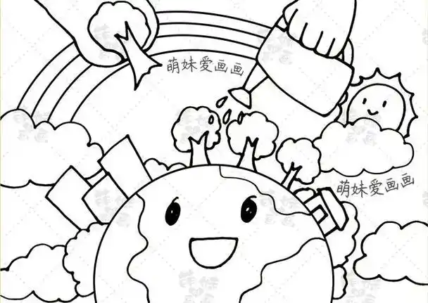 含文字内容的2023世界地球日手抄报及主题画合集,简单又漂亮