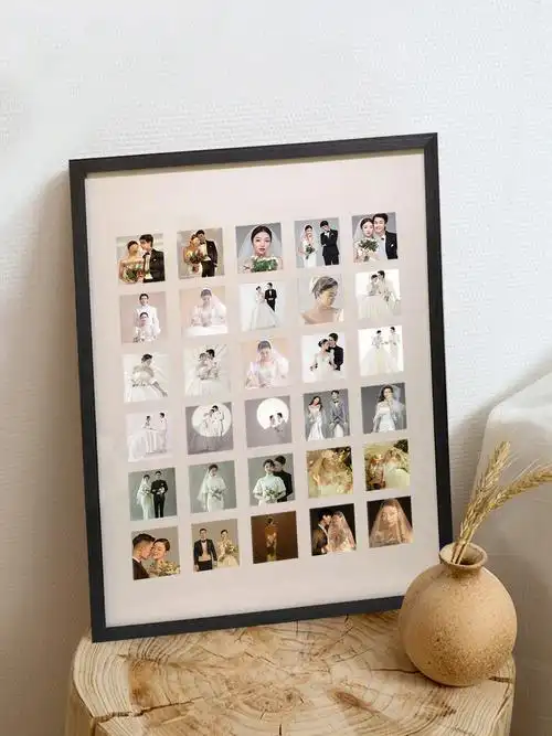 把我的婚纱照做成了30宫格相框真的绝绝子