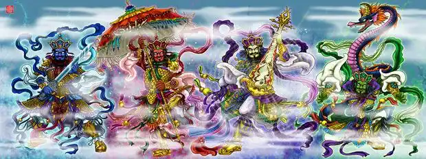 四大天王和魔家四将有什么区别?_360问答