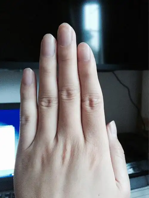 无名指比食指长一些.我感觉我是直男