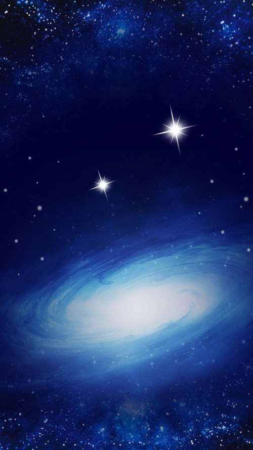 大气星空宇宙蓝色h5背景psd分层下载