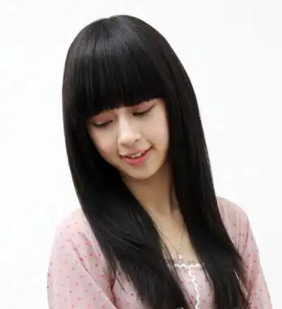 超仙气女生长发直发发型,直发图片,发型图片