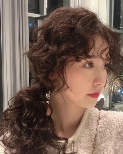 假发长发港风卷刘海慵懒复古羊毛卷蓬松长卷卷发日常整顶假发