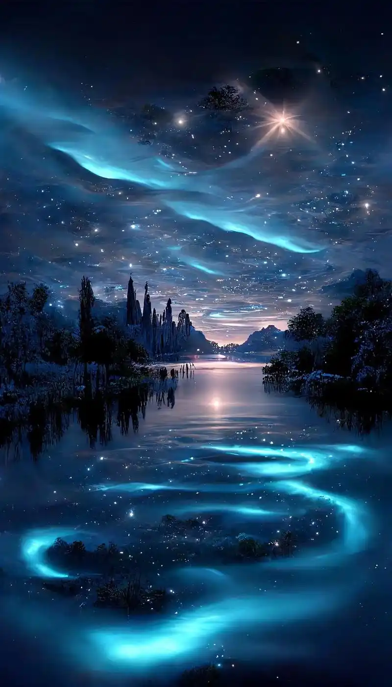 高清壁纸.#梦幻星空 #送你满天星辰 #唯美意境 #用心去感 - 抖音