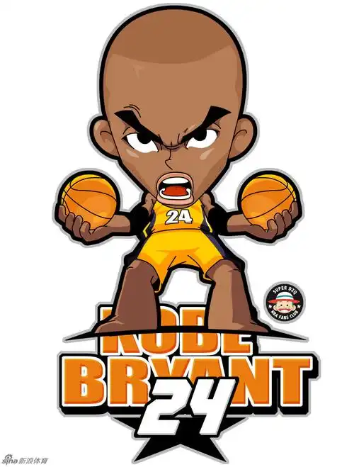 科比漫画致敬湖人王牌