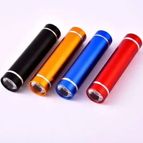 便携式迷你强光led节能手电筒 白光手电筒 5号黑色铝合金小手电