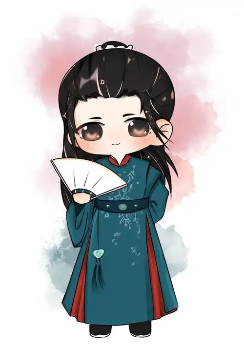 花孔雀开屏天涯客山河令q版温客行绘画