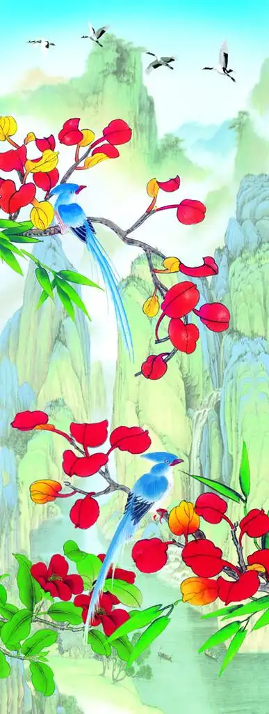 山水花鸟画图片