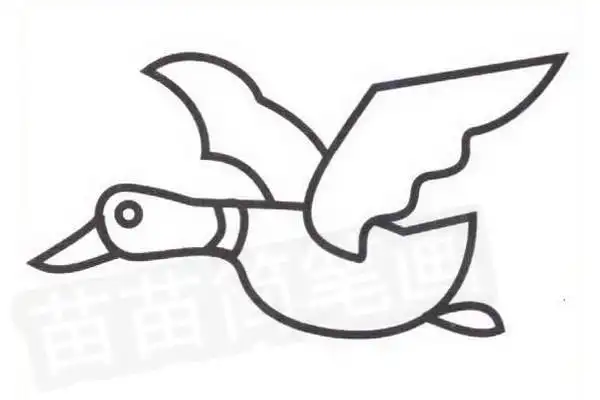 首页 简笔画 简笔画图片  大雁简笔画怎么画画大雁分四个步骤口诀是