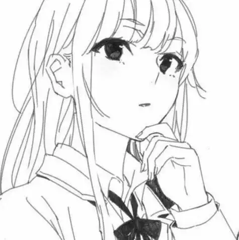 图片1动漫人物女生铅笔素描图片欣赏全新的动,漫画结合形式动漫少女