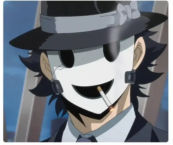 天空侵犯高层入侵角色扮演杀手面具塑料白色面具日本武士服装道具