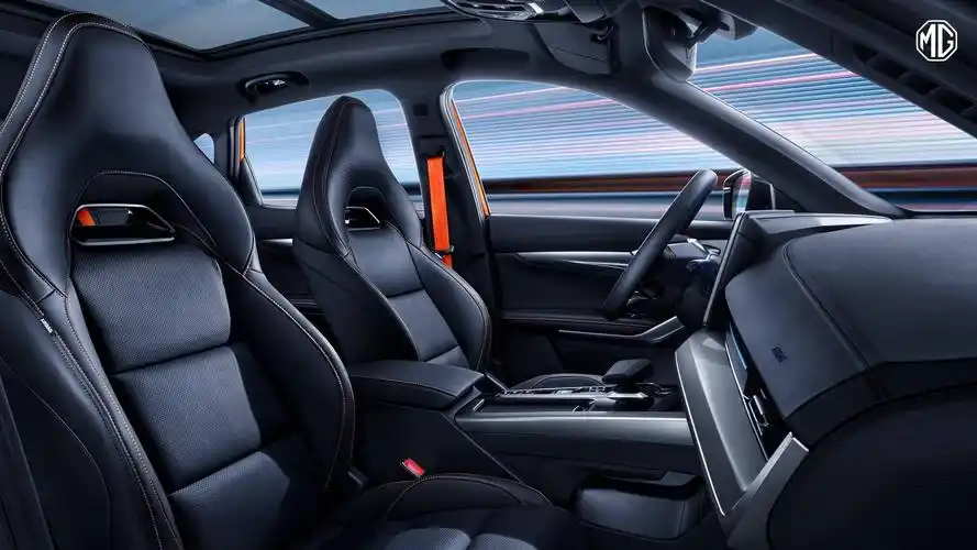 内饰细节曝光!mg one车内科技感满点