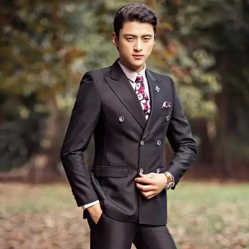 影楼主题男装演出拍照西装婚纱司仪主持摄影男士礼服西服套装报价_参