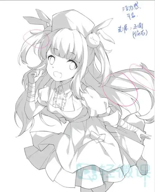 动漫人物头发怎么画动漫人物女生发型画法