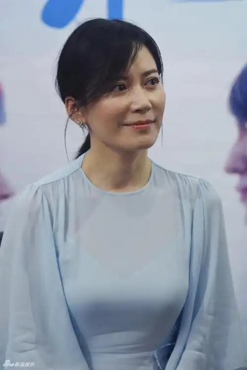 组图:俞飞鸿杭州宣传新片气质优雅 蓝裙飘逸笑容甜美女神范十足_高清