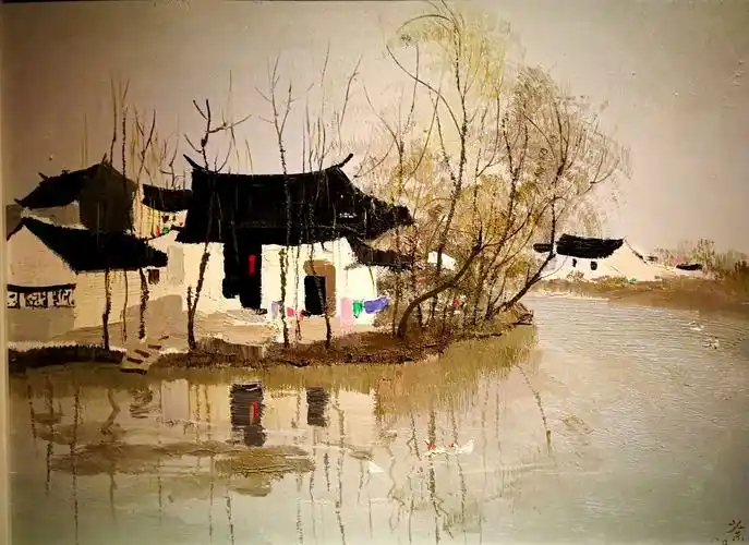 风筝不断线一一看吴冠中作品真迹