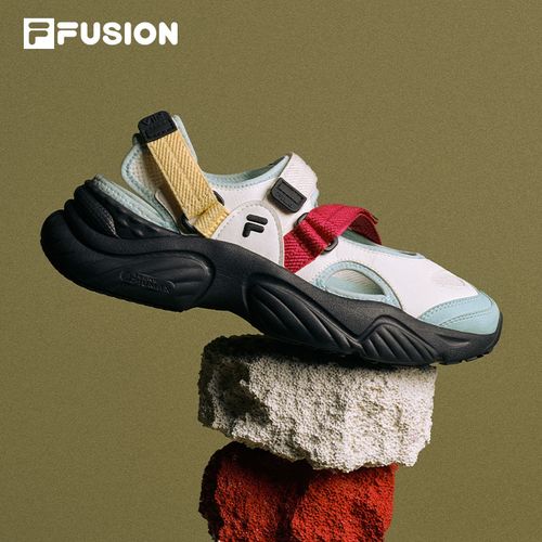 fila fusion斐乐玛丽珍凉鞋女鞋2023夏新款凉拖魔术贴海螺沙滩鞋-fila