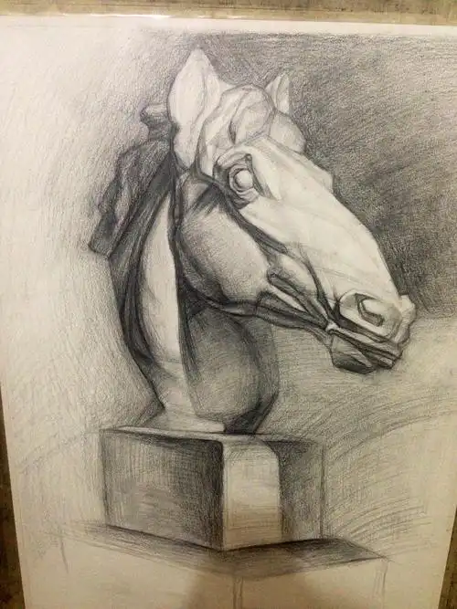 素描是绘画的基础,绘画的骨骼,用不同的笔触来表现物体的质感和画面的