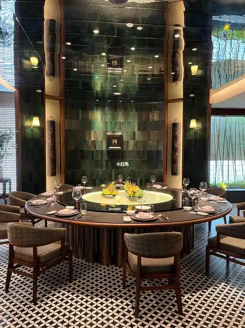 私人会所#别墅装修#东方美学#茶空间#茶室#大圆桌#高端定制家具#酒店