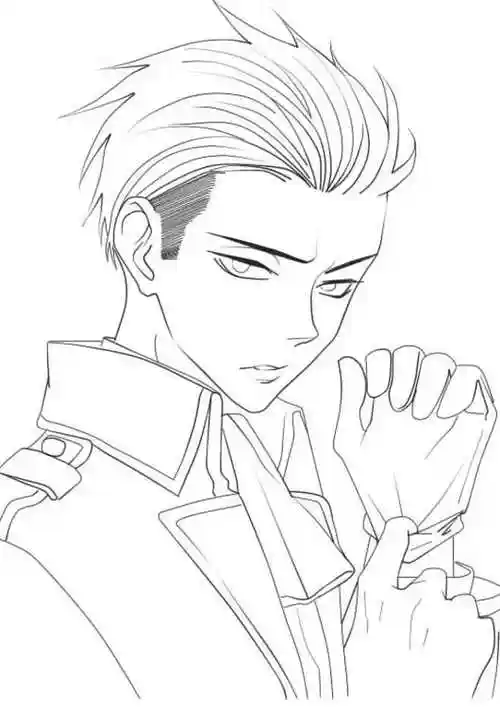 线稿漫画卡通人物绘画平面灵感素材二次元白底大图