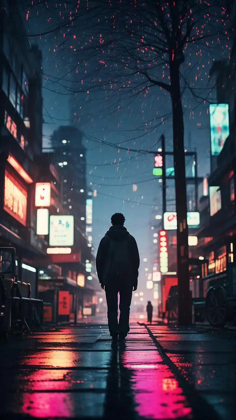 一个人离开的伤感背影壁纸💔 有时候,离开是为了更好的相遇.