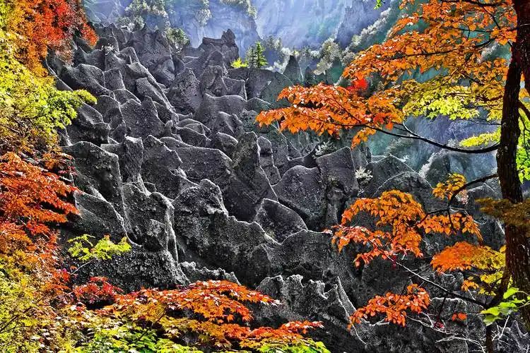 美轮美奂的长白山锦江大峡谷