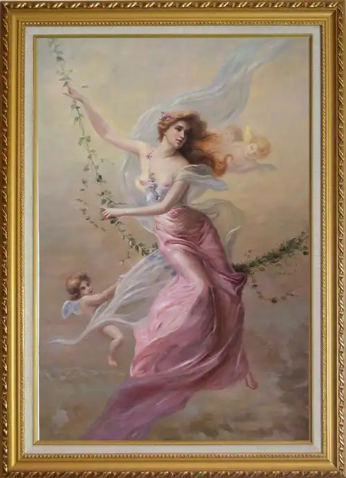 手绘高档写实人物油画5030mm35x7030实木单幅欧式油画