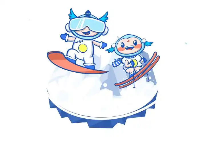 冰娃雪娃吉祥物设计