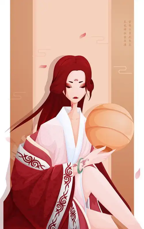 时尚插画-国风(矢量)