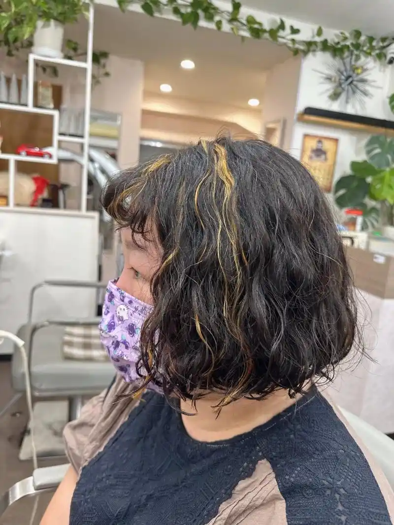 法式羊毛卷77挑染99适合自己就是最好的99 细软发质烫发99