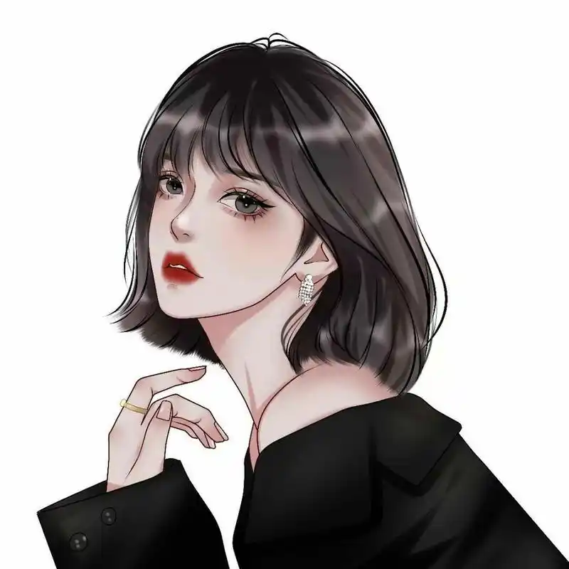 高级女生头像/短发少女/高冷温柔头像 真人转漫画头像,高冷女神范