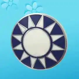 金属珐琅国民党徽章定做 青天白日徽章制作 影视道具会议党徽胸针