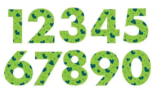 阿拉伯数字图形设计图片大全