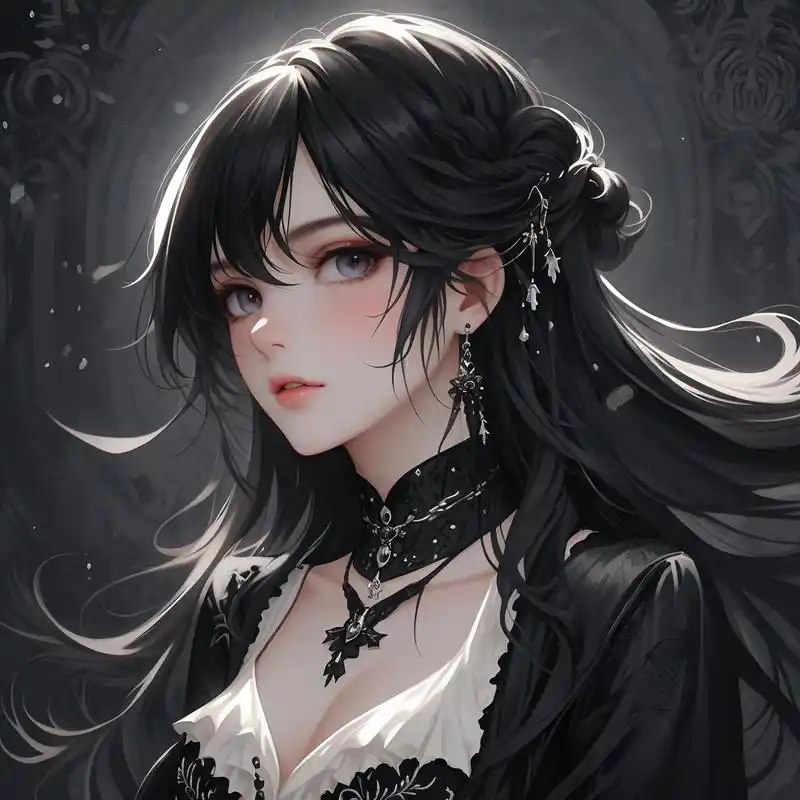 94暗黑系高冷女神头像95 探索黑暗中的优雅与神秘,这些暗黑系高冷