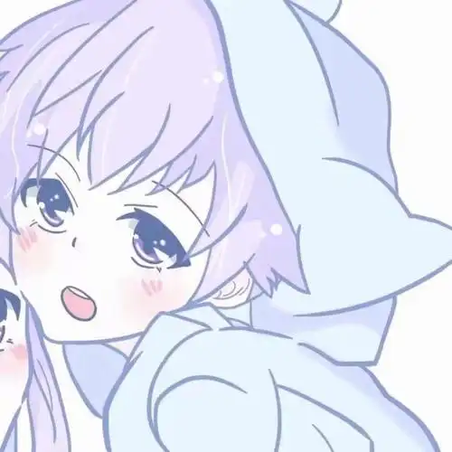 小可爱动漫情头对着浪漫的月亮说晚安