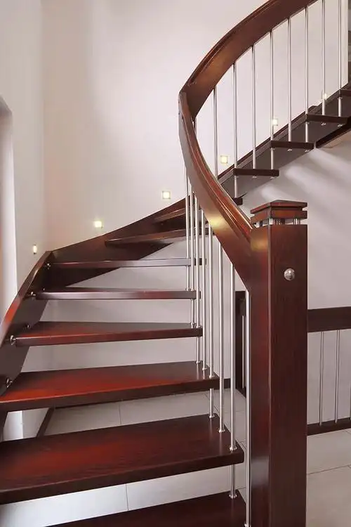 实木楼梯楼梯扶手定制弗劳思丹实木楼梯定制