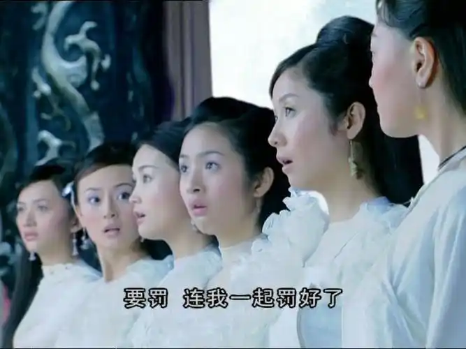 还有《天外飞仙》里面小七的几个姐姐们虽然出场的次数比较少,但画面